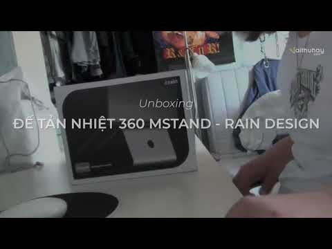 Giá đỡ stand laptop tản nhiệt Rain Design (USA) mStand Laptop 360 Space Gray & Silver - RD10074 | Chính hãng Rain Design