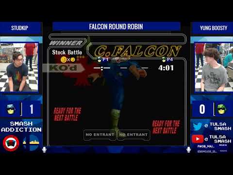 Smash Addiction #113 - Falcon RR - Studkip (Blue) vs. Yung Boosty (Green)