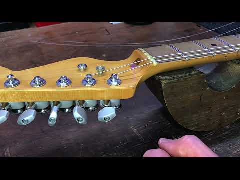HOW TO RE STRING A GUITAR LOCKING TUNER: Sperzel, Thumbwheel Style: Pro Tips.