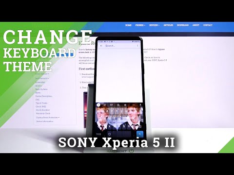 How to Personalize Keyboard in Sony Xperia 5 II - Custom Keyboard Theme