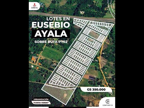 VENDO LOTES SOBRE RUTA PY02 EN EUSEBIO AYALA CORDILLERA