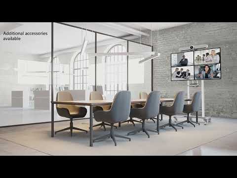 Samsung Flip Pro WM55B Flipchart 138,7 cm 55 Zoll inkl. Neomounts FL55-875WH1 motorisierter Rollwagen & Tray CY-TF65BBC video preview