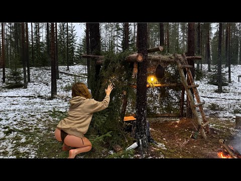 Young Woman Builds Amazing DIY Camper With Her Bare Hands, p2 🌿🛠️ ASMR