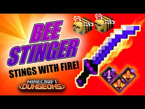 SpookyFairy - "BEE STINGER" - Touch-Burn Fire-Aspect/Void-Strike Minecraft Dungeons Build 2021