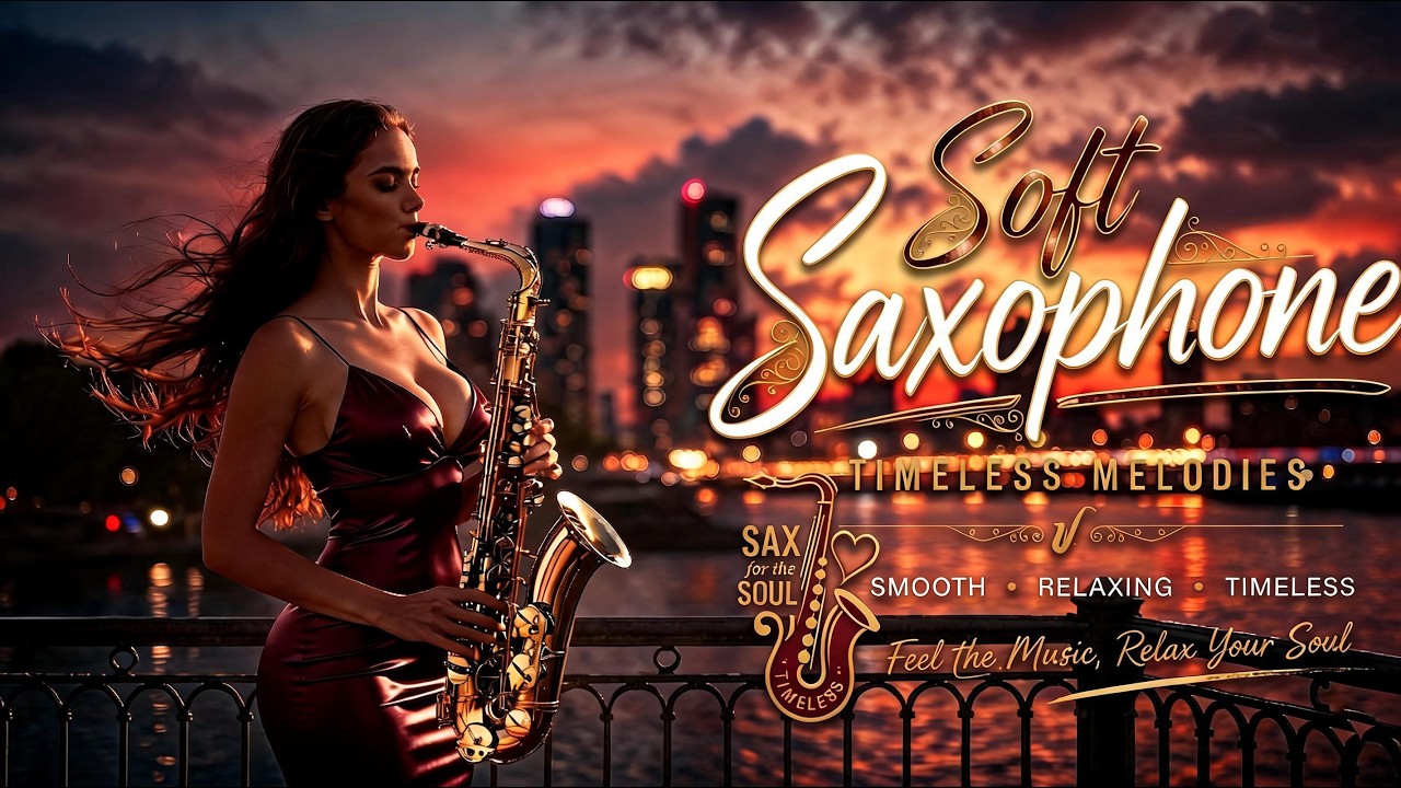 Golden Sunset Serenade – Soft Saxophone | Relaxing Romantic Music for Deep Calm