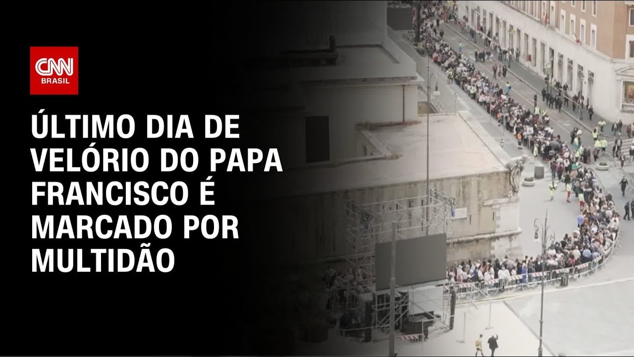 Último dia de adeus ao papa Francisco: milhares se reúnem no Vaticano | CNN NOVO DIA