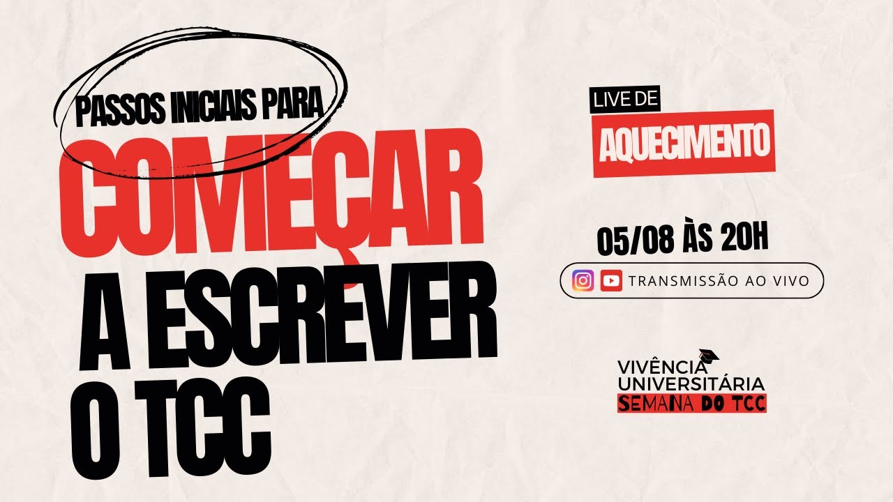 Passo a passo de como começar o TCC