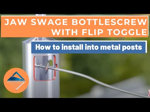 How To Install Balustrade Using Jaw Swage Bottlescrew Flip Toggle