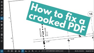 How to de-skew a crooked scanned PDF page