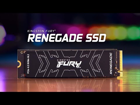Kingston 2000G Fury Renegade PCIe 4.0 NVMe M.2 SSD. iki 7,300/7,000MB/s; video