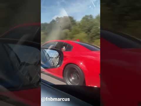 Hellcat redeye plays with tune 392 scat pack on the highway {must see}