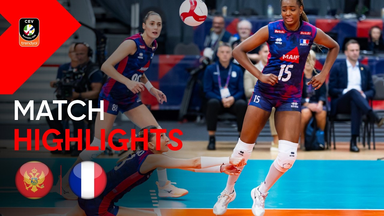 Highlights | MONTENEGRO vs. FRANCE  | CEV Trendyol Eurovolley 2026 | Women