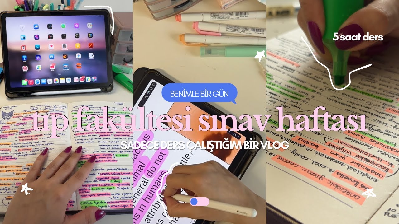 üni sınav haftası📕🥊|tıp fakültesi günlükleri, verimli bir çalışma vlogu