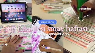 üni sınav haftası📕🥊|tıp fakültesi günlükleri, verimli bir çalışma vlogu