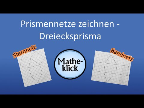 Prismennetze zeichnen - Dreiecksprisma