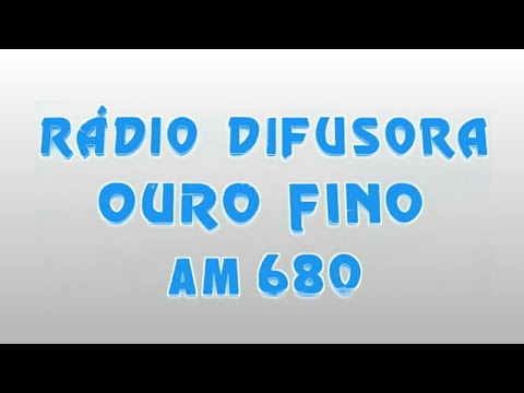 Prefixo - Rádio Difusora 680 KHz - Ouro Fino - MG (anos 1980)