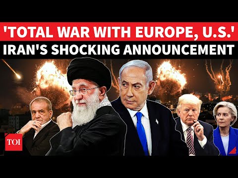 Iran Declares 'TOTAL WAR' With U.S. & Europe Ahead Of Trump-Netanyahu Meeting | FULL DETAILS