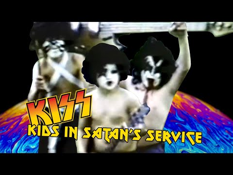 Kids dress up as KISS in 1977 Kids In Satan's Service Gene Simmons Paul Stanley Peter Criss Super 8