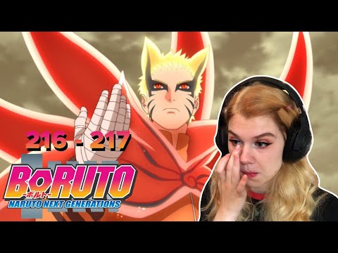 REACTING to BORUTO EP. #216 & #217 [Baryon Mode & Naruto vs Isshiki]