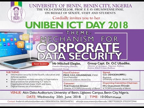 Video: Watch the UniBEN ICT Day Programme Video: Watch the UniBEN ICT Day Programme
