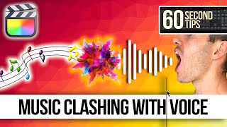 Music Clashing with Voice | FINAL CUT FRIDAYS | 60 Second Tips