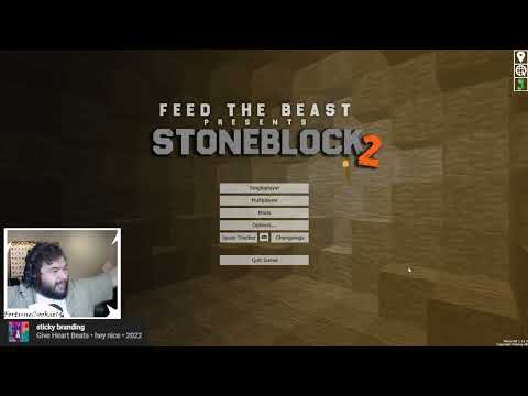 STUCK IN A HOLE?!?!?! - Let's Play Minecraft Stoneblock 2 Part 1
