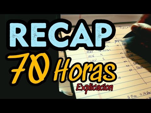 Recap de las 70 Horas de Manejo (para no tener que hacer 34 Hours Reset)