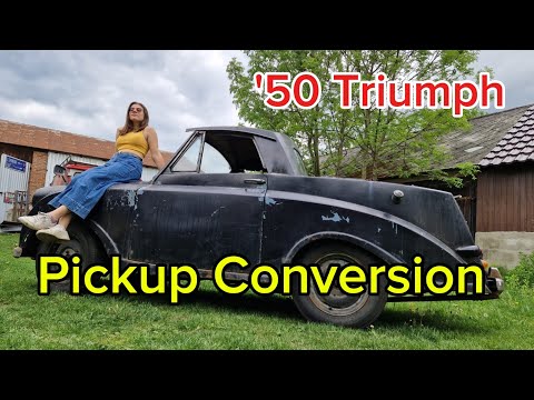 PICK-UP CONVERSION - Triumph Mayflower 1950 'BAD CHAD GARAGE' INSPIRED