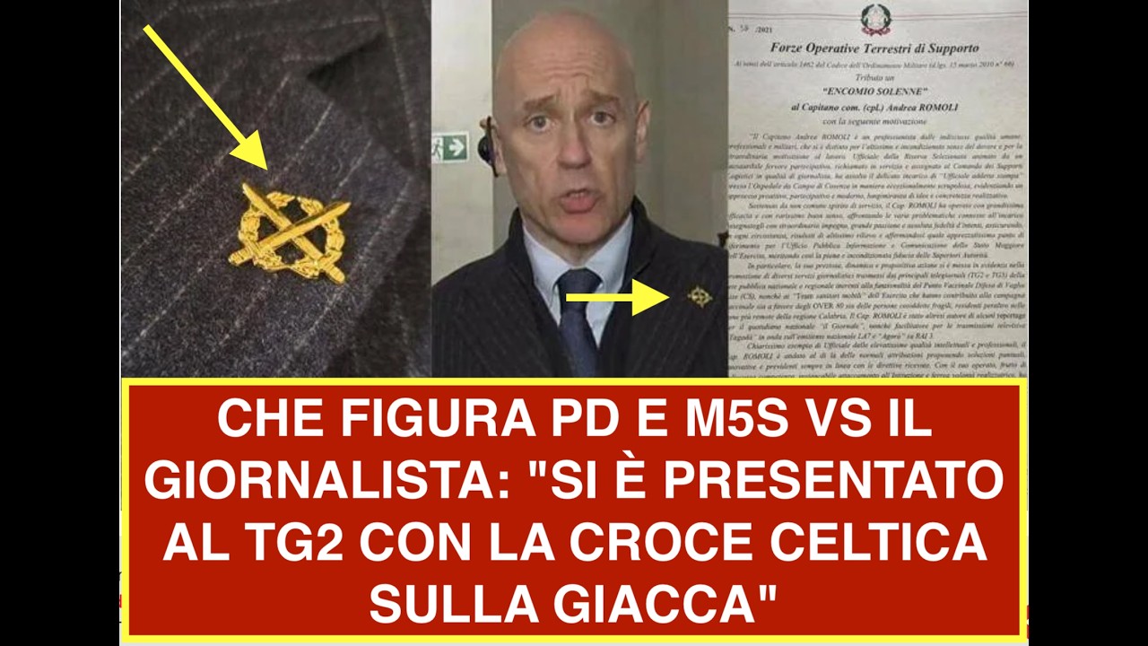 CHE FIGURA PD E M5S VS IL GIORNALISTA: "SI È PRESENTATO AL TG2 CON LA CROCE CELTICA SULLA GIACCA"