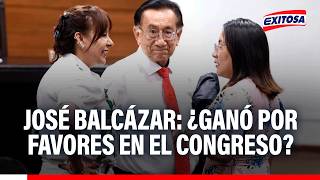 🔴🔵José Balcázar ganó la presidencia tras "ofrecer de todo" a sus colegas del Congreso, según experto