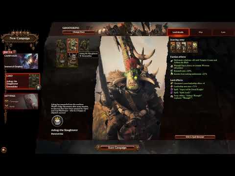 NEW AZHAG THE SLAUGHTER Selection Video | Total War Warhammer 3