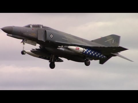 RIAT 2016-HAF-F-4 Phantomx2-Arrival & Departure