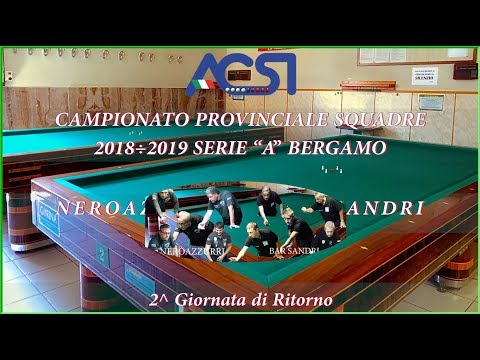 Campionato Provinciale Squadre 2018÷2019 Serie “A” Bergamo - 2^ di Ritorno