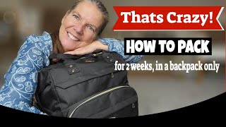 TRAVEL HACKS - Travel With ONLY A Backpack For 2 Weeks! 😍 ✈️!