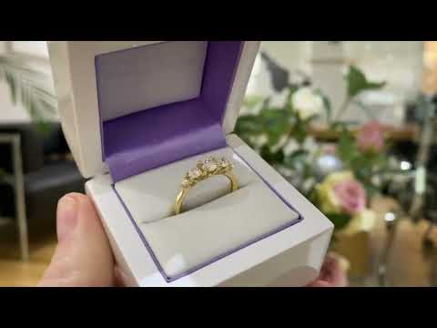 Trellis Engagement Ring - Cersei - 5 Stone Diamond Engagement Ring