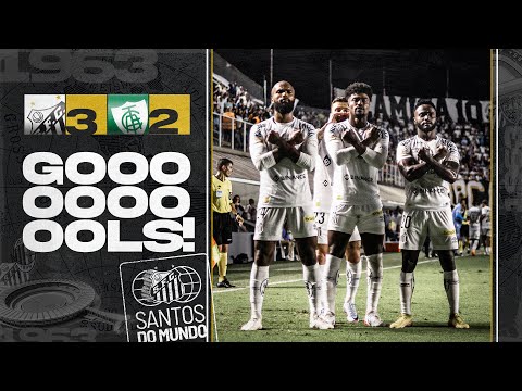SANTOS 3 X 2 AMÉRICA-MG | GOLS | BRASILEIRÃO (29/04/23)
