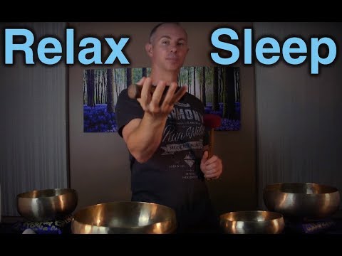 Qi Gong Relaxation Meditation - Healing Sleep ASMR - Tibetan Singing Bowls