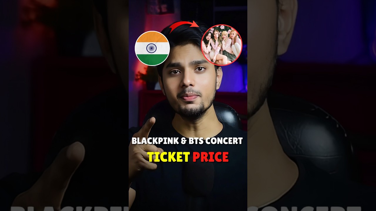 Blackpink & BTS India Concert Tickets Price Revealed | Blackpink | Bts #blackpink #kpop #bts #shorts