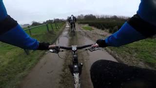 preview picture of video 'Mountainbike Oordegem BLOSO 2014-01-25 - sluitingsrit VBR trofee - Long edit'