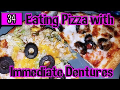 Eating Pizza with Dentures (by request)