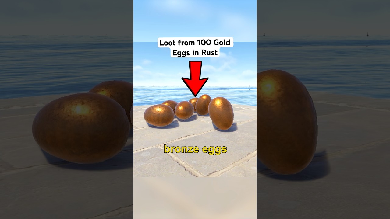 Loot from 100 Bronze Eggs in Rust 🤯