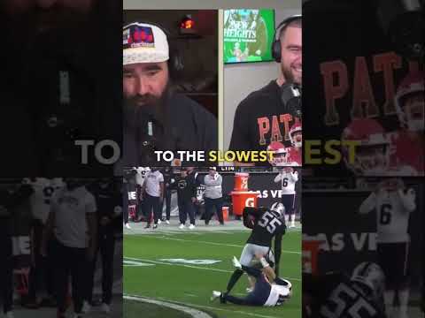 Travis and Jason Kelce React to crazy Patriots/Raiders ending 😂 #shorts #nfl #funny #patriots
