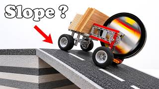 Challenge LEGO Flywheel Car vs Steep Slope | Smart Lego