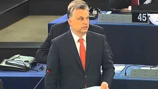 Orbán Viktor viszontválasza az Európai Parlamentben – 2013.07.02