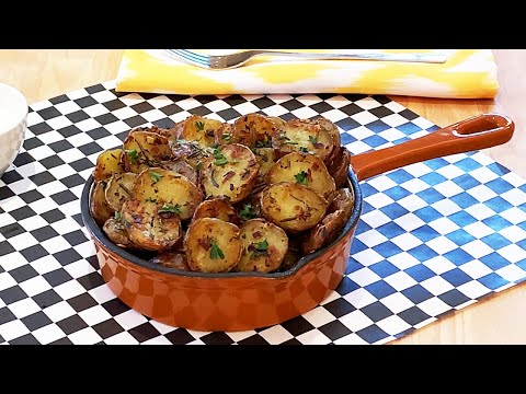 Herb & Garlic Roasted Potatoes Recipe (Crispy, Easy, The BEST)