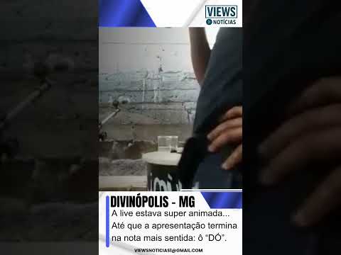 Susto em live musical em Divinópolis- MG termina com risadas e muita história pra contar.
