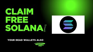 Claim Your Free Solana  Sitting at your Wallet RIGHT NOW and you don’t even know it