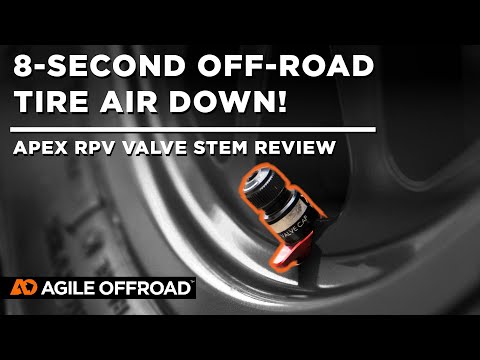 8-second off-road tire air down! Apex RPV valve stem review