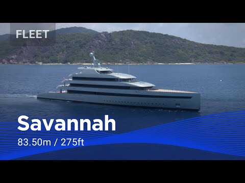 83.50m / 275ft Savannah, First Hybrid Motoryacht in the World. | Feadship