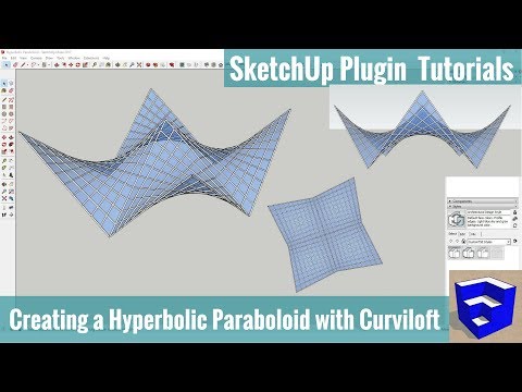 Creating a Hyperbolic Paraboloid in SketchUp with Curviloft - SketchUp Extension Tutorials